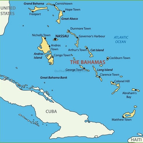 Bahamas Islands Map